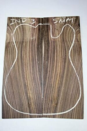 Indian Rosewood IND 3 -5 mm Guitar Top - Sanded - Exotic Hardwoods UK LTD