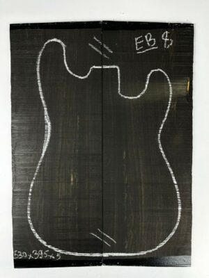 Ebony Guitar Top -530 x 395 x 5 mm - EB8