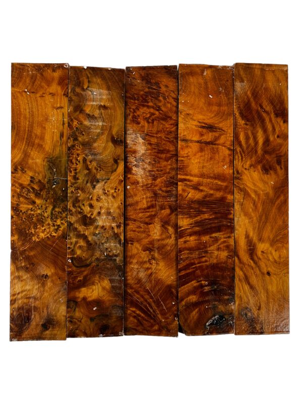 Thuya Burr Woodturning Square - 65 x 65 x 300 mm - (NO22) - Image 2