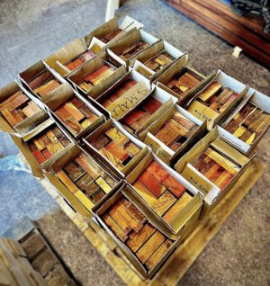exotic hardwood off-cuts